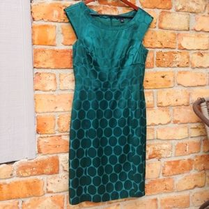 Banana Republic Green Pok-a-dot Dress